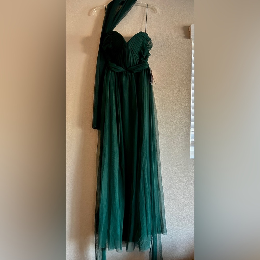 Emerald Green Formal Bridesmaid Prom Dress